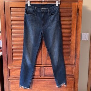 Mother Jeans Stunner Zip Ankle Step Fray Jean